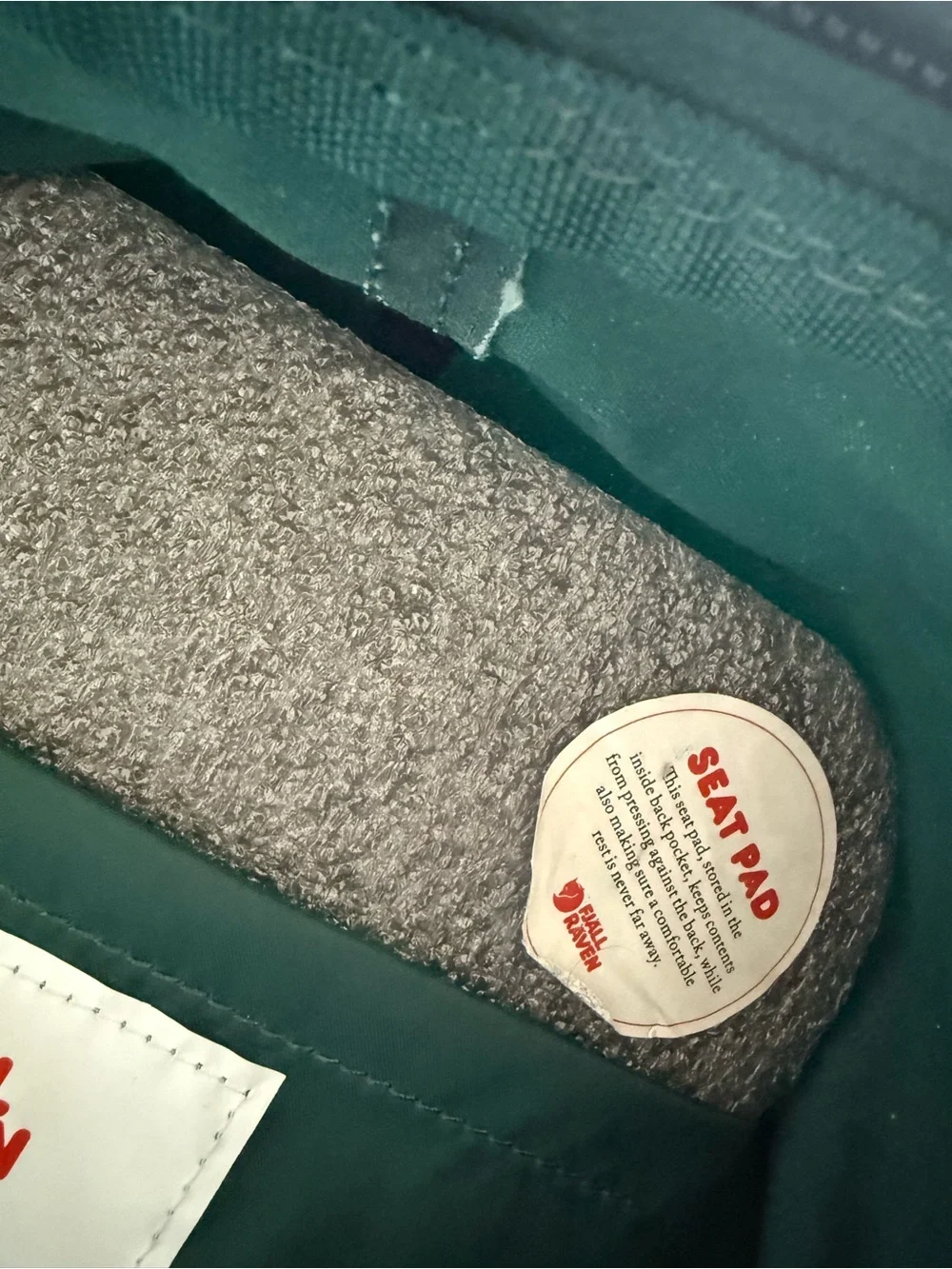 Fjällräven Kånken Mini Kids Backpack in Teal with Orange Accents